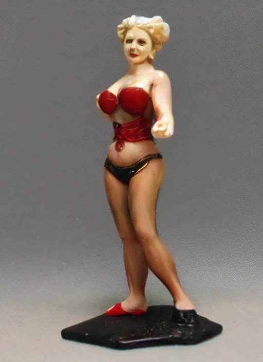 Prompt: Fine Image on the store website, eBay, Full body, 80mm resin detailed miniature of an attractive mature lady