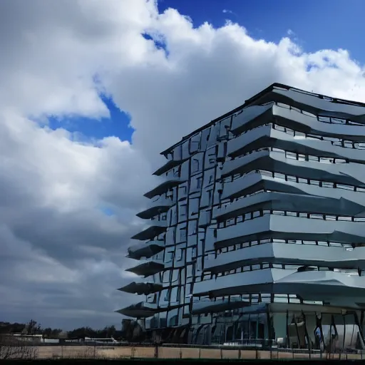 Image similar to clouds in the shape of a building