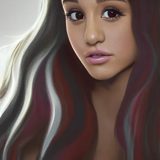 Prompt: a portrait of ariana grande in the style of waya steurbaut made by waya steurbaut an rendered in a program waya3d, cinematic, epic, legendery, dark comedy, nigth moon ligth, fun, inspiring, mind blowing camer shot sharp focus, detailed, digital painting, artstation, concept art, sharp focus, illustration, art by wlop and greg rutkowski