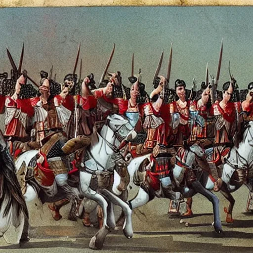 Image similar to roman army in china