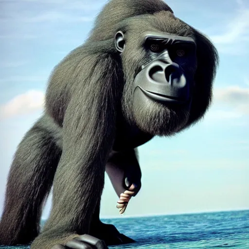 Image similar to king kong in a bikini.