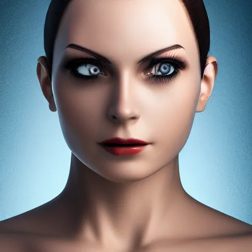 Image similar to female humanoid android, high quality, studio photo, 8 k resolution