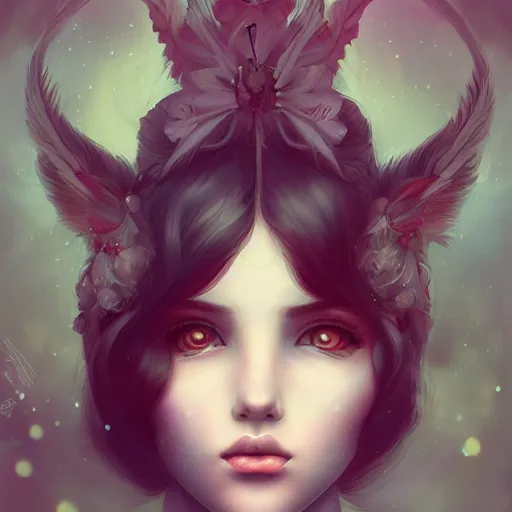 Image similar to a portrait in the style of anna dittmann and ross tran and charles dulac.