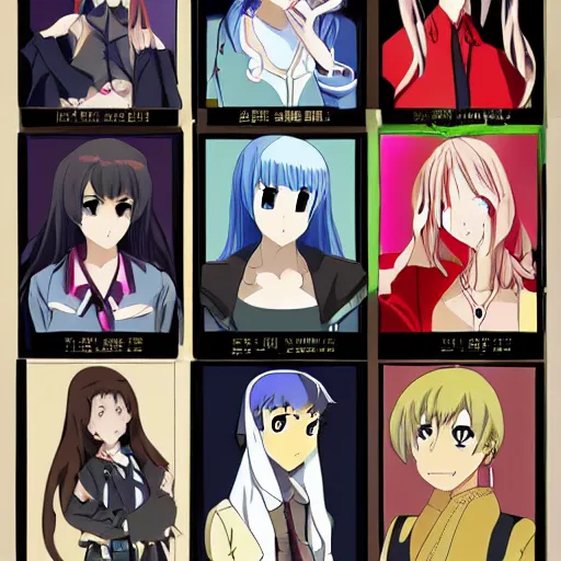 Image similar to anime women in the style of kim hyung - tae, magna carta character design