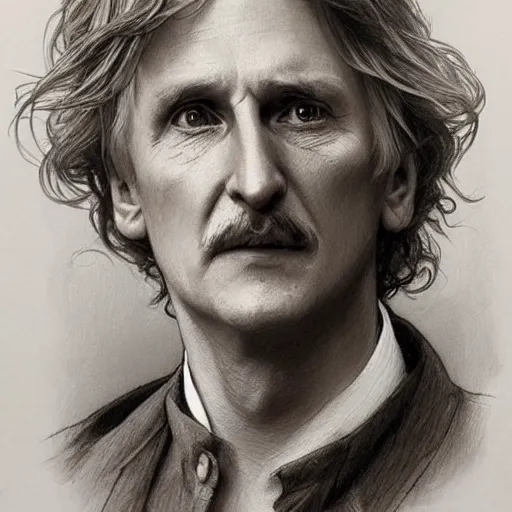 Image similar to amazing lifelike award winning pencil illustration of British actor stephen Lewis trending on art station artgerm Greg rutkowski alphonse mucha cinematic