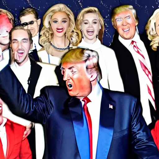 Image similar to Photo from the premiere of Donald Trump The Musical on broadway