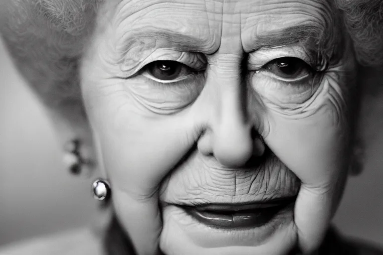 Prompt: closeup portrait of queen elizabeth as sauron, natural light, sharp, detailed face, magazine, press, photo, steve mccurry, david lazar, canon, nikon, focus