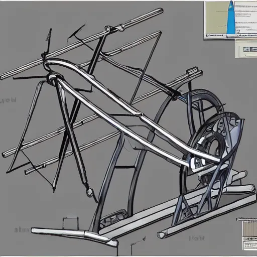 Image similar to working perpetual motion machine construction plans high details