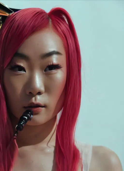 Image similar to rina sawayama winning a grammy award, red weapon 8 k s 3 5, cooke anamorphic / i lenses, highly detailed, cinematic lighting