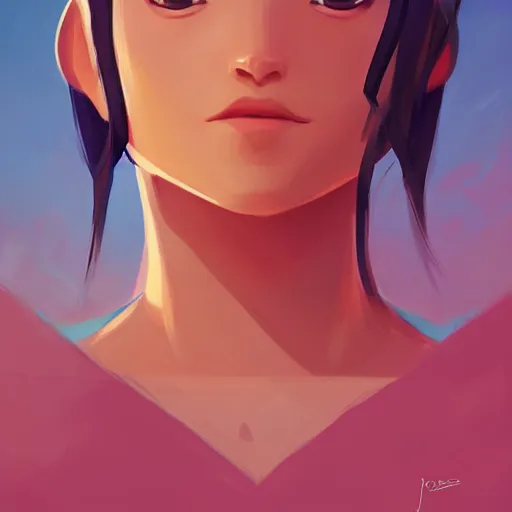 Image similar to face icon stylized minimalist pax, loftis, cory behance hd by jesper ejsing, by rhads, makoto shinkai and lois van baarle, ilya kuvshinov, rossdraws global illumination