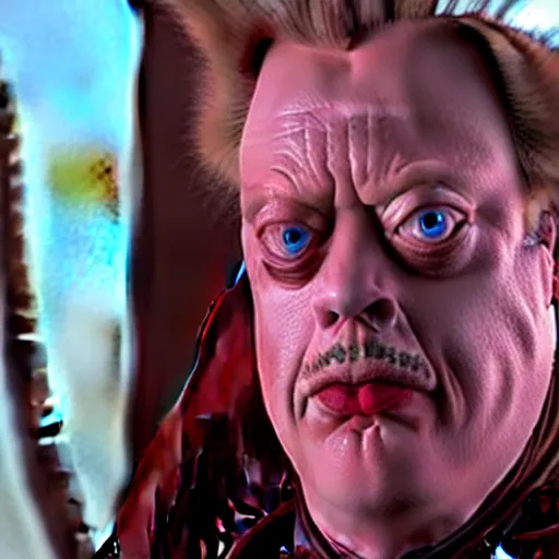 Image similar to steve buscemi as baron harkonnen in a still from the film Dune (2021)