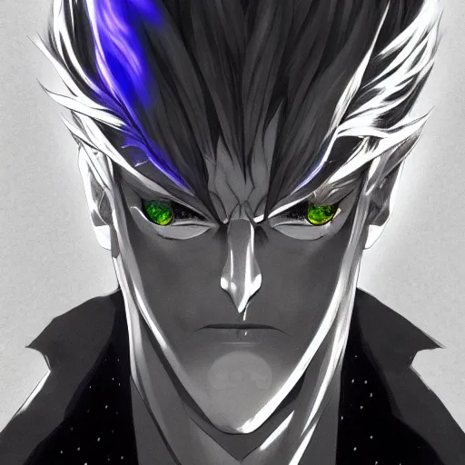 Image similar to portrait of shadow trump the president king of toxic aura mode, anime fantasy illustration by tomoyuki yamasaki, kyoto studio, madhouse, ufotable, square enix, cinematic lighting, trending on artstation