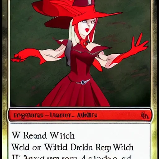 Prompt: red witch