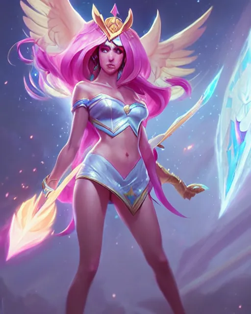 Image similar to star guardian from league of legends, character portrait, ultra realistic, concept art, intricate details, highly detailed by greg rutkowski, gaston bussiere, craig mullins, simon bisley