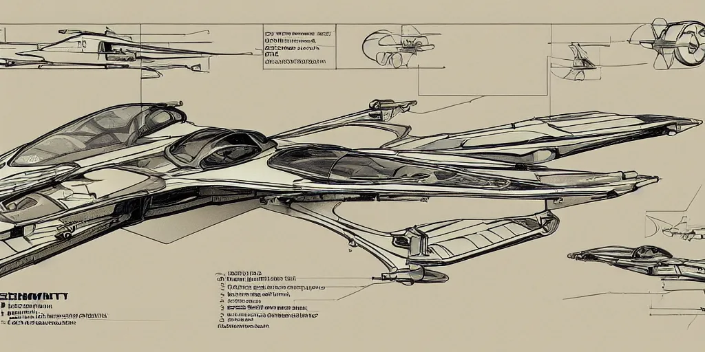 Image similar to highly detailed schematic, technical drawing, hover racer, pod racer