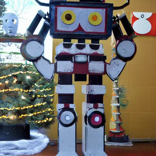 Prompt: giant nutcracker robot