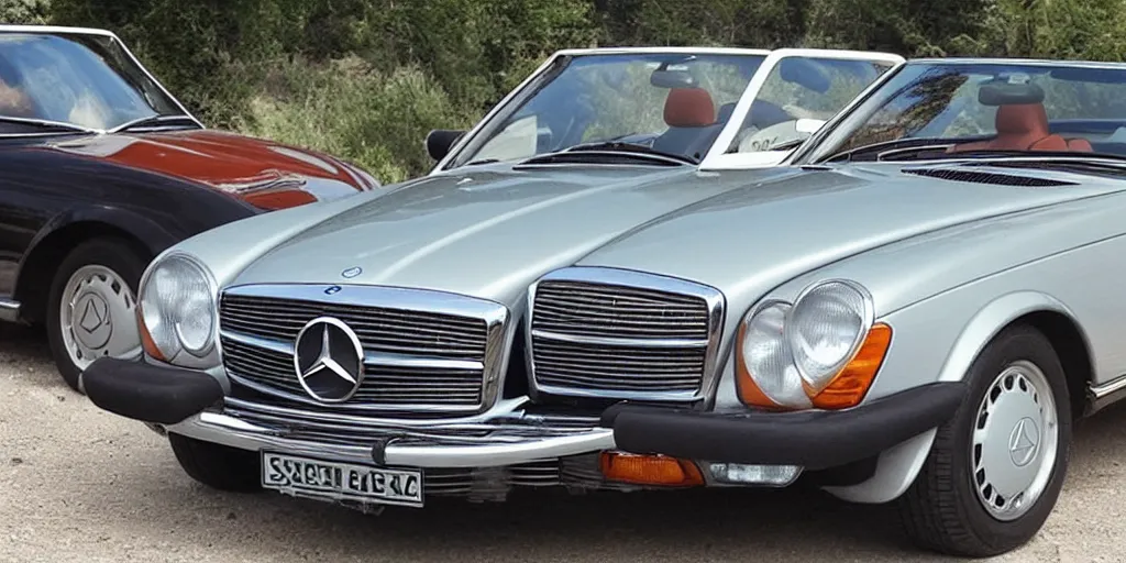 Prompt: “1970s Mercedes SLK”