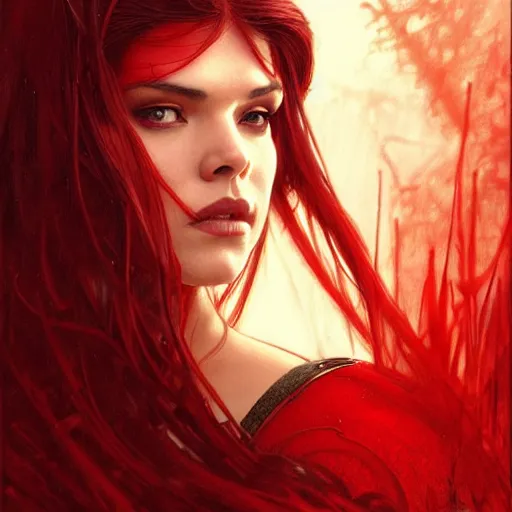 beautiful Marie Avgeropoulos as The Red Queen, | Stable Diffusion