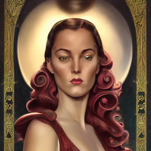 Prompt: an art nouveau, ( streamline moderne ), multi - ethnic and multi - racial portrait in the style of charlie bowater, and donato giancola, and charles dulac. very large, clear, expressive and intelligent eyes. symmetrical, centered, ultrasharp focus, cinematic lighting, photorealistic digital matte painting, intricate ultra detailed background.