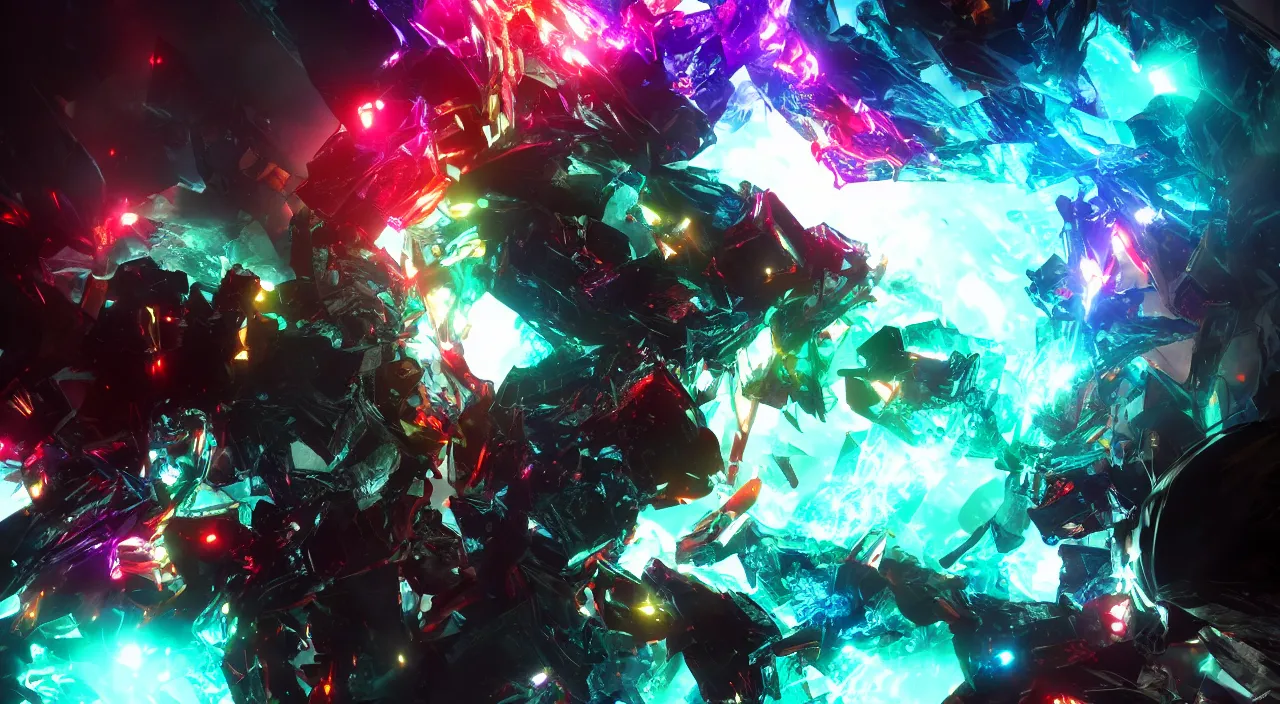 Image similar to Cytokine storm vivid colorful Hyperrealistic CGI Photorealistic cinematic volume lighting fanart on ArtStation concept art