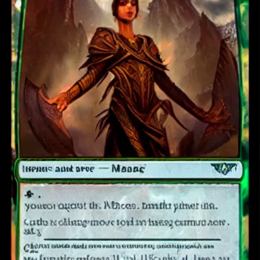 Prompt: magic the gathering mythic card, details, high quality, planeswalker