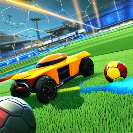 Image similar to rocket league designed for old people with bad eyesight.