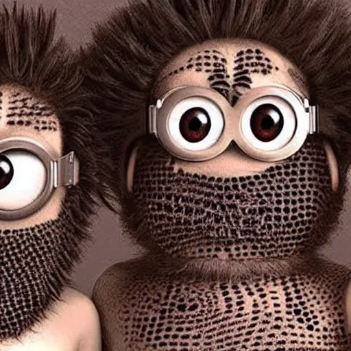 Image similar to hairy minions, Trypophobia, creepy