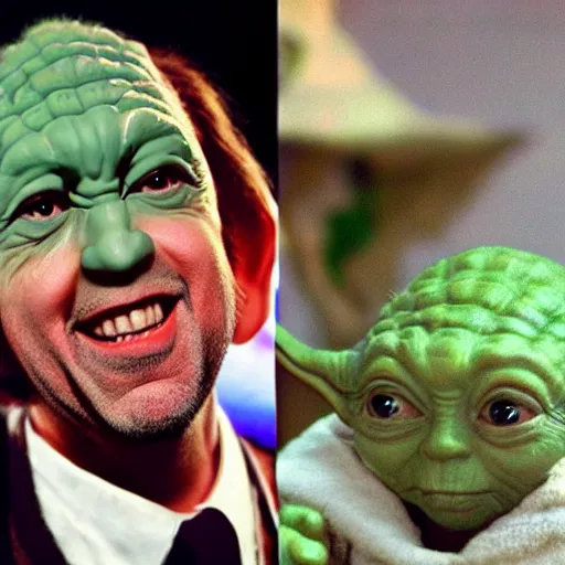 Prompt: drunk nicholas cage as yoda, detailed, cinematic photo
