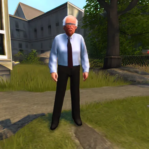 Image similar to Gameplay screenshot of Bernie Sanders in gmod, garry's mod, source engine