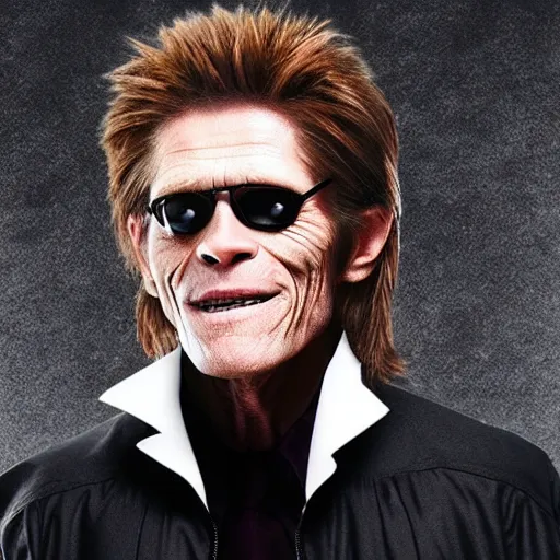 Prompt: Willem Dafoe as a WWE wrestler