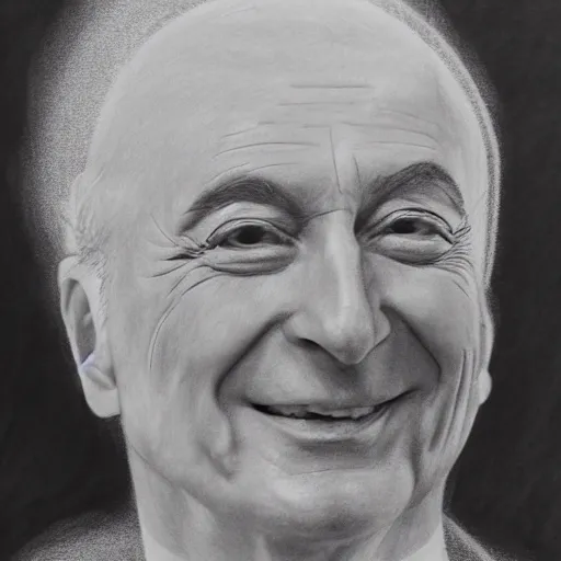 Image similar to piero angela pencil drawing