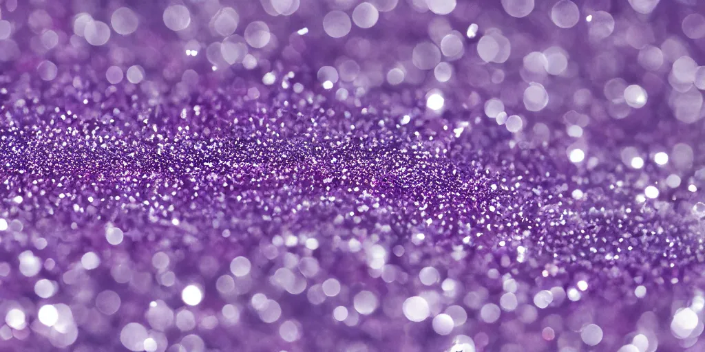 Image similar to millions of particles floating around, glitter, insanely high resolution, high fidelity, 8 k, shallow depth of field, purple