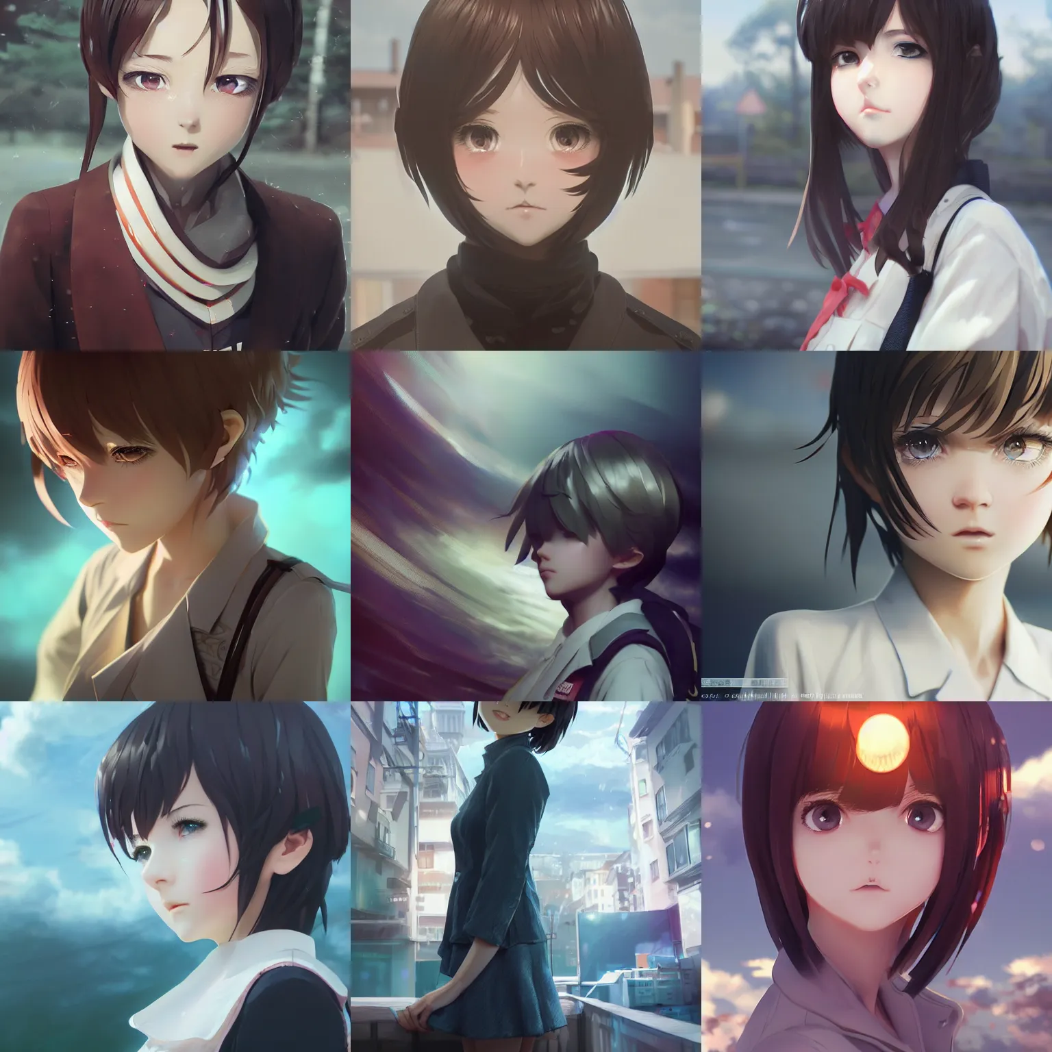 Image similar to worksafe. insanely detailed. by wlop, ilya kuvshinov, krenz cushart, greg rutkowski, pixiv. zbrush sculpt, octane, maya, houdini, vfx. close - up gorgeous attractive cg anime young teen kid schoolgirl in luxury advertisement. cinematic dramatic atmosphere, sharp focus, volumetric lighting.