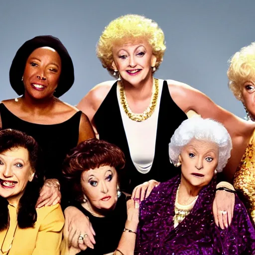 Prompt: golden girls worldstar Hiphop reality TV cannabis dispensary reboot television SD directed by Ridley Scott cinematic photography