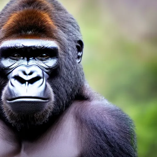 Image similar to high quality photo of A gorilla wearing the mask from jim carrey movey, realism, 8k, award winning photo
