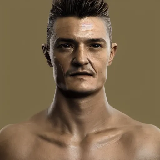 Prompt: hyperrealistic orlando bloom crazy out of his mind, stunning 3 d render inspired by istvan sandorfi & xiang duan, perfect symmetry, dim volumetric cinematic lighting, 8 k octane comprehensive render, extremely mega hyper - detailed and lifelike attributes & atmosphere, intricate, realistic flesh texture, masterpiece, artstation, stunning,