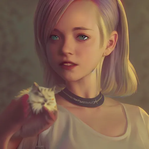 Image similar to sabrina the teenage witch by sana takeda, nvidia rtx reflections, octane render 1 2 8 k resolution, extreme high intricate details, digital anime art by wlop, medium shot, mid - shot, composition by ilya kuvshinov, lighting by greg rutkowski