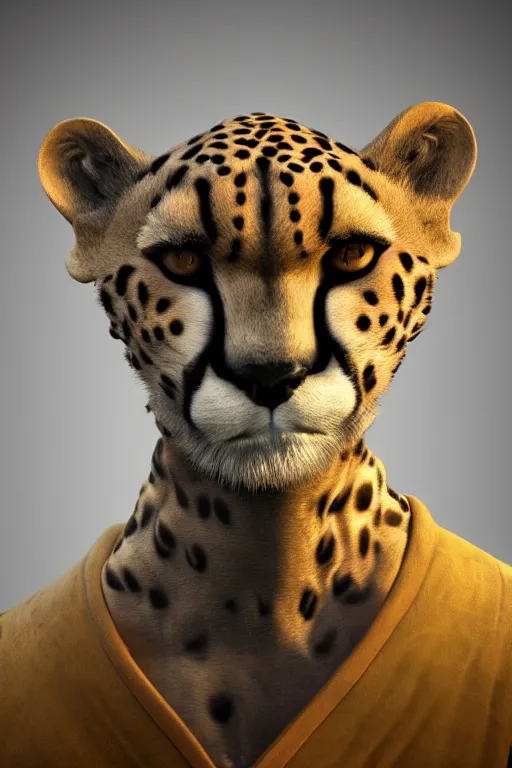 prompthunt: modern anime portrait an anthro male cheetah furry fursona in  an elegant outfit, handsome anime eyes, key anime visuals with anime  environmental background