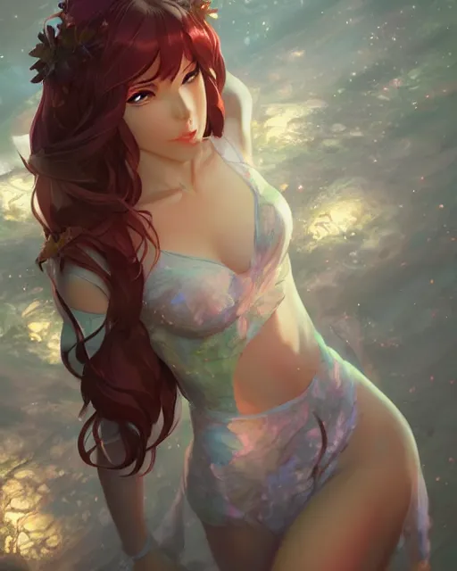 Prompt: ivy goddess, ambient lighting, detailed body, by makoto shinkai, stanley artgerm lau, wlop, rossdraws