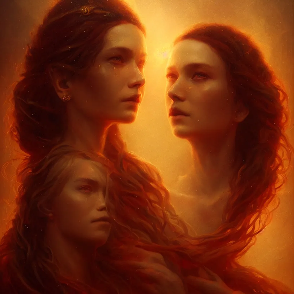 Prompt: a beautiful portrait of a goddess with the third eye opened, atmospheric lighting, painted, intricate, volumetric lighting, beautiful, rich deep colours masterpiece, golden hour, sharp focus, ultra detailed, by Leesha Hannigan, Ross Tran, Thierry Doizon, Kai Carpenter, Ignacio Fernández Ríos