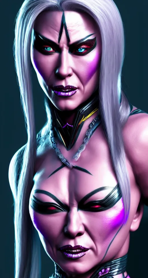 Prompt: hyper detailed photo realistic digital photo of sindel retcon character of mortal kombat, octane render, trending artstation by atomhawk studio