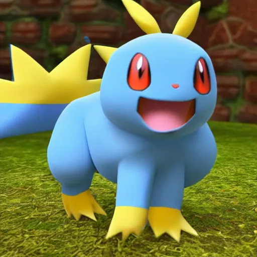 Image similar to new pokemon, 3 d rendered