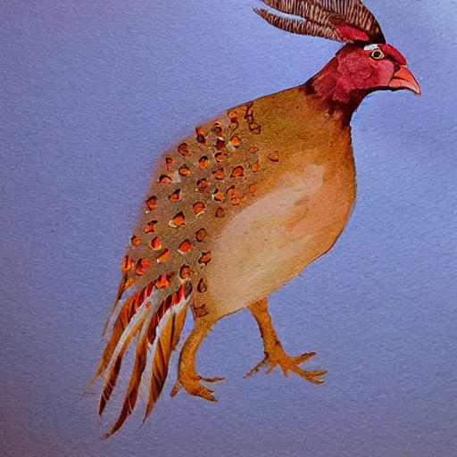 Prompt: pheasant , by lily seika jones Instagram, by rivuletpaper art,