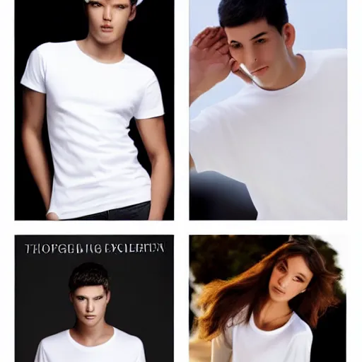 Prompt: photo catalogue the most expensive white t shirt in the world