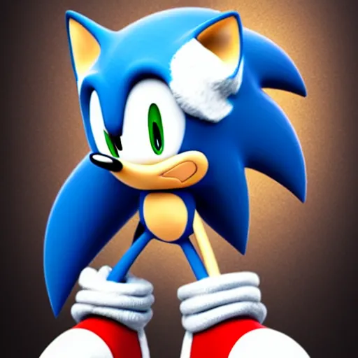Prompt: sonic the hedgehog in a military uniform