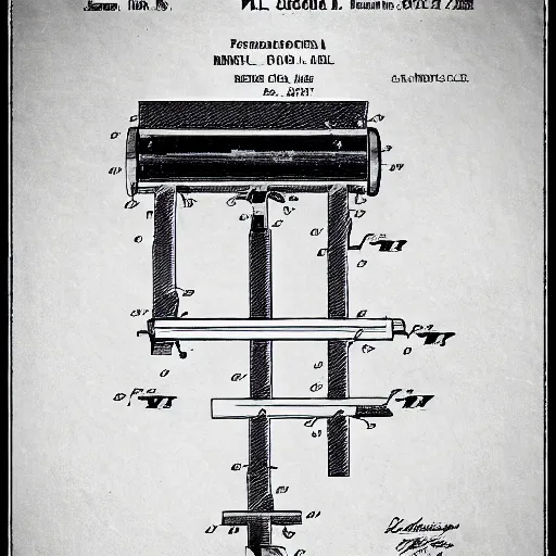 Prompt: Patent illustration for a mechanical apparatus that draws any desired picture