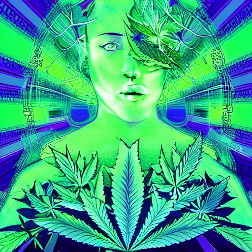 Prompt: cannabis hallucination of your own body crushing into a peaceful singularity, psychedelic, digital art, artstation