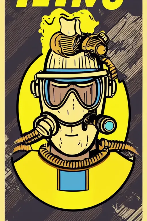 Image similar to fallout 7 6 retro futurist illustration art by butcher billy, sticker, colorful, illustration, highly detailed, simple, smooth and clean vector curves, no jagged lines, vector art, smooth andy warhol style