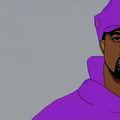 Prompt: a drawing of Kanye West in Neon Genesis Evangelion, 4k, concept art