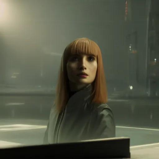 Prompt: joi from blade runner 2 0 4 9 as a hologram